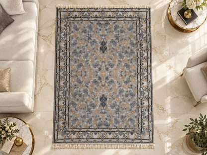 Golzar Persian Rug – Luxury Floral Medallion Design | QRF 106