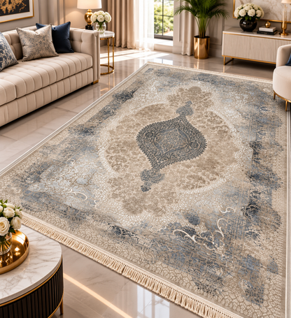 Mehr Persian Rug – Luxury Vintage Medallion Design | QPF 112