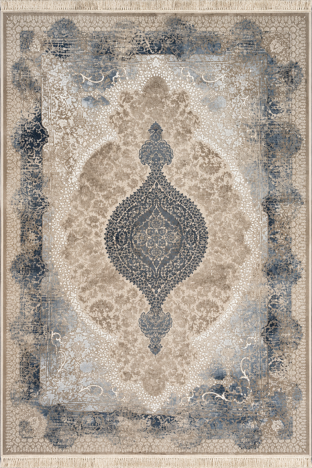 Mehr Persian Rug – Luxury Vintage Medallion Design | QPF 112
