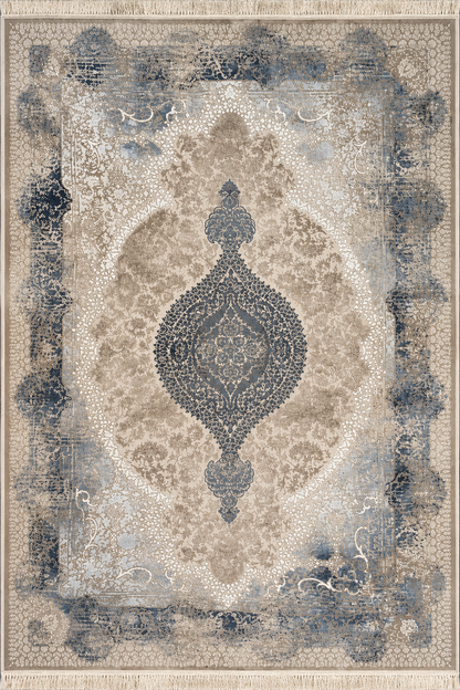 Mehr Persian Rug – Luxury Vintage Medallion Design | QPF 112