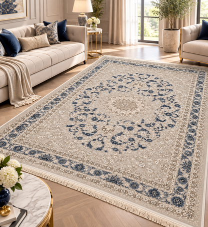 Shahrazad Persian Rug – Luxury Classic Medallion Design | QRF 114