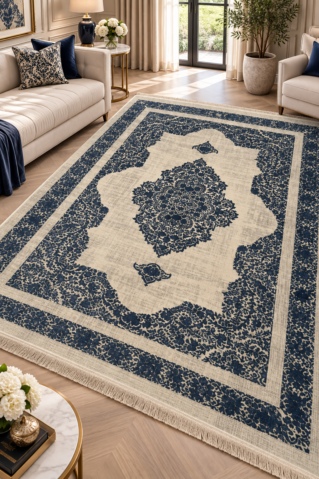 Aftab Persian Rug – Luxury Classic Medallion Design | QPF 116