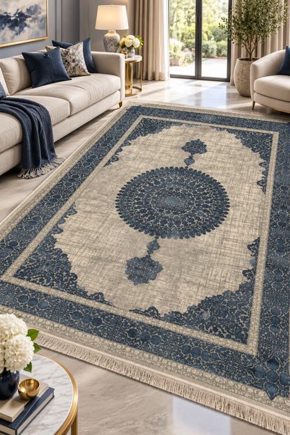 Tehran Persian Rug – Luxury Classic Medallion Design | QPF 117