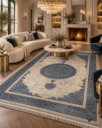 Tehran Persian Rug – Luxury Classic Medallion Design | QPF 117