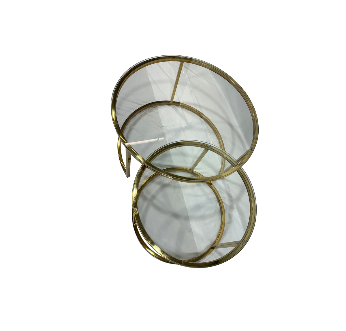 White Smoke Veyra Nesting Coffee Table Set