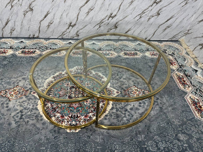 Nova coffee table - GOLD -Glass