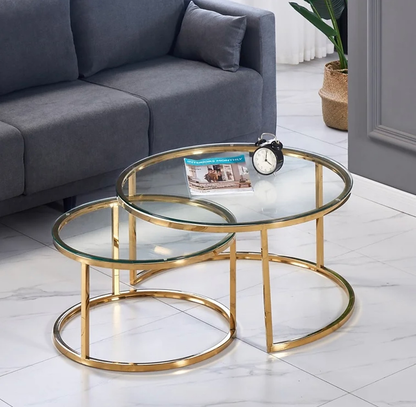 Gray Veyra Nesting Coffee Table Set