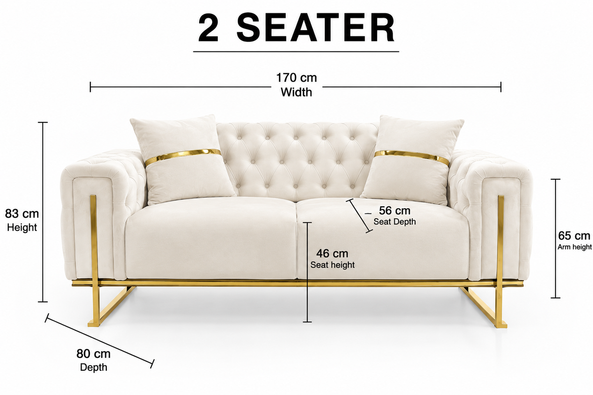 White Smoke King Sofa Set