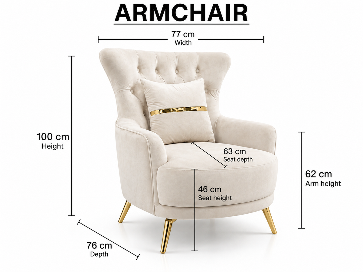 White Smoke King Sofa Set