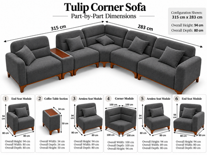Tulip Corner Sofa