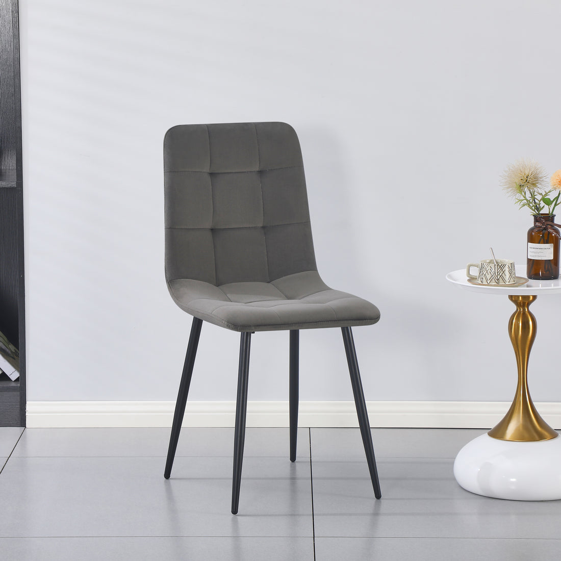LUNA DINING CHAIR-DARK GREY