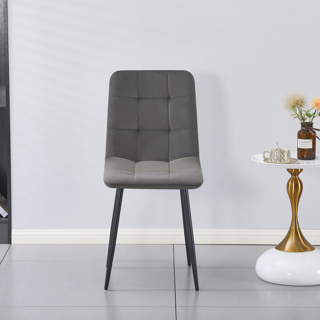 LUNA DINING CHAIR-DARK GREY