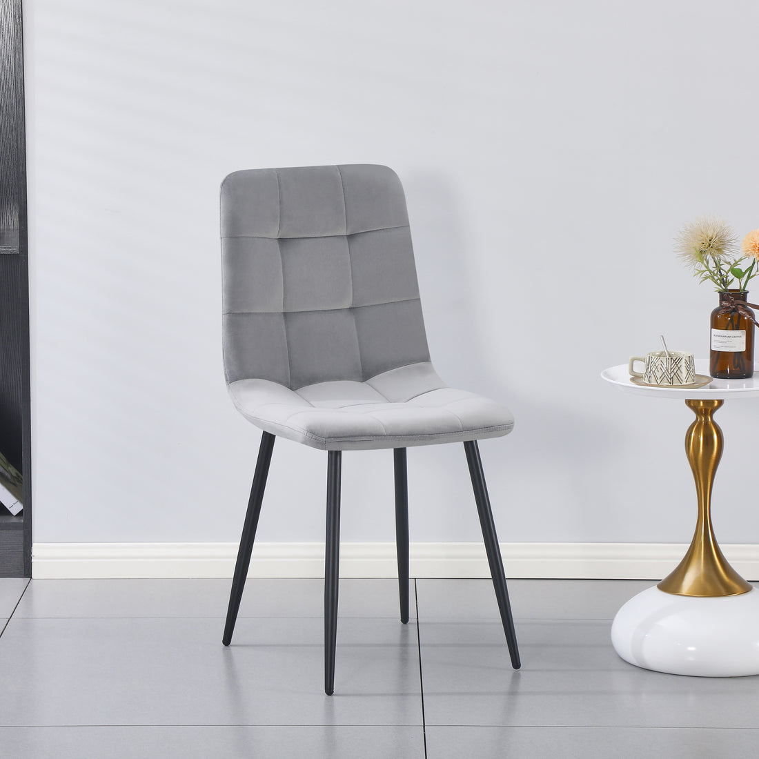luna dining chair-light grey