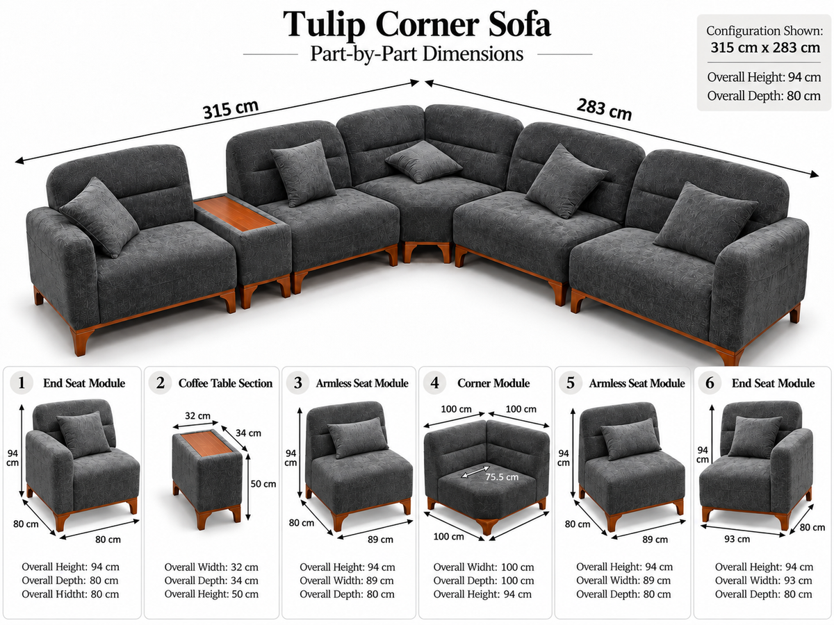 Tulip Corner Sofa