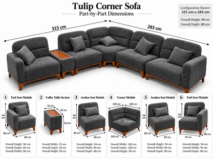 Tulip Corner Sofa