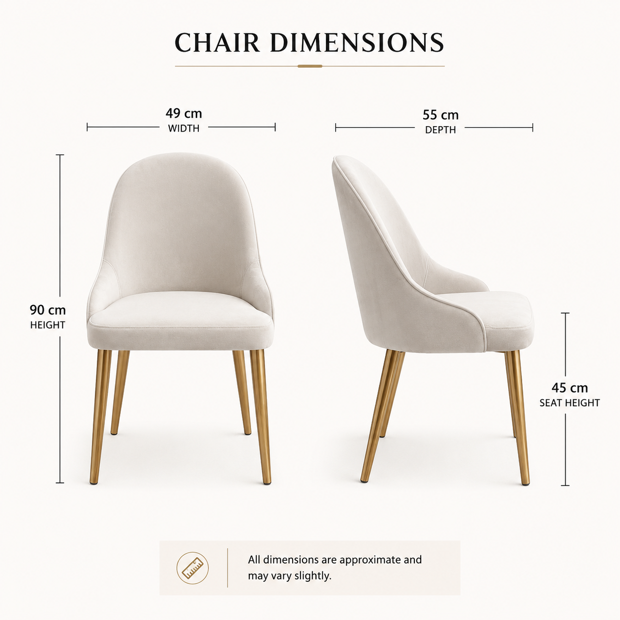 CLARA DINING TABLE SET - GOLD