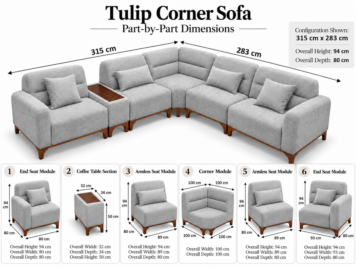 Tulip Corner Sofa