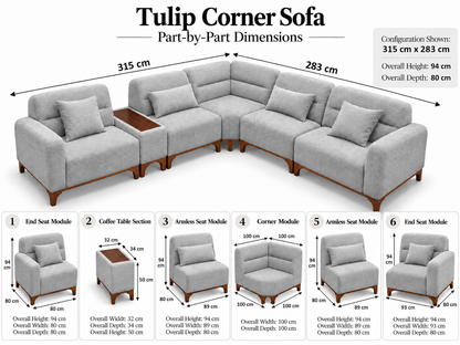 Tulip Corner Sofa