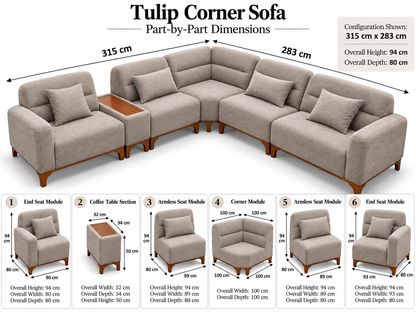 Tulip Corner Sofa