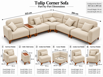 Tulip Corner Sofa