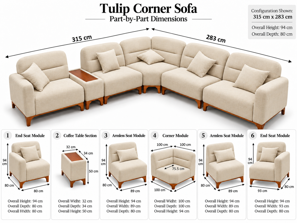 Tulip Corner Sofa