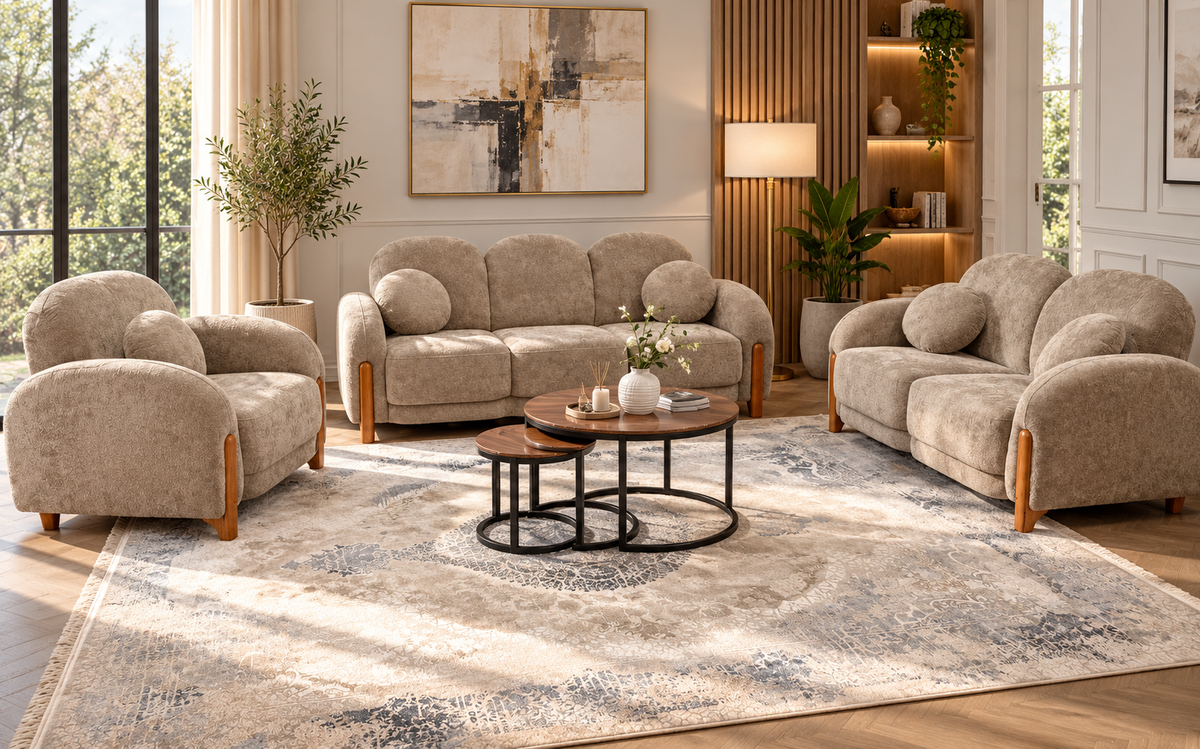 Daffodil Sofa Set – Modern 3+2+1 Living Room Sofa Collection