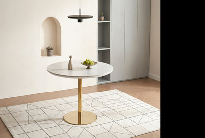 Black Luxe Folding Round Dining Table – Silver Chrome, Gold Chrome &amp; Matt Black