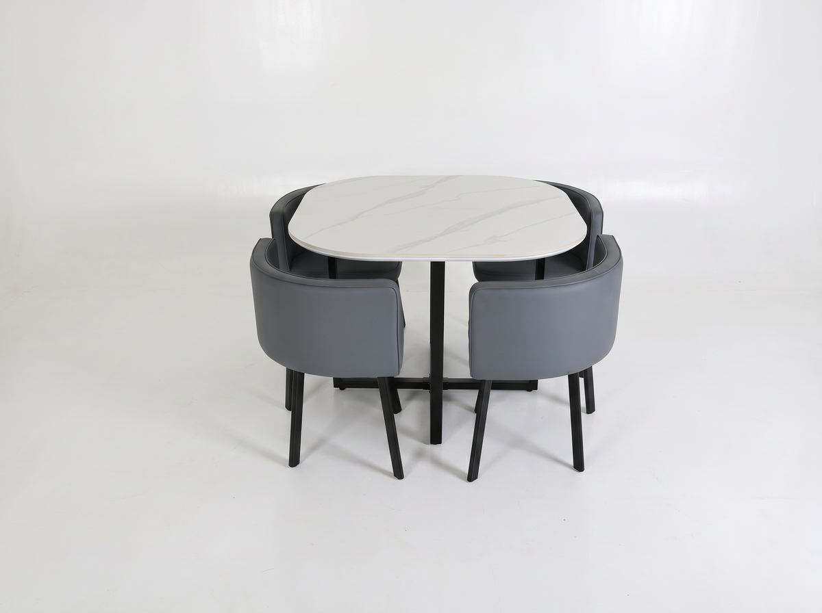 Lavender Oliver Nesting Dining Table set Square