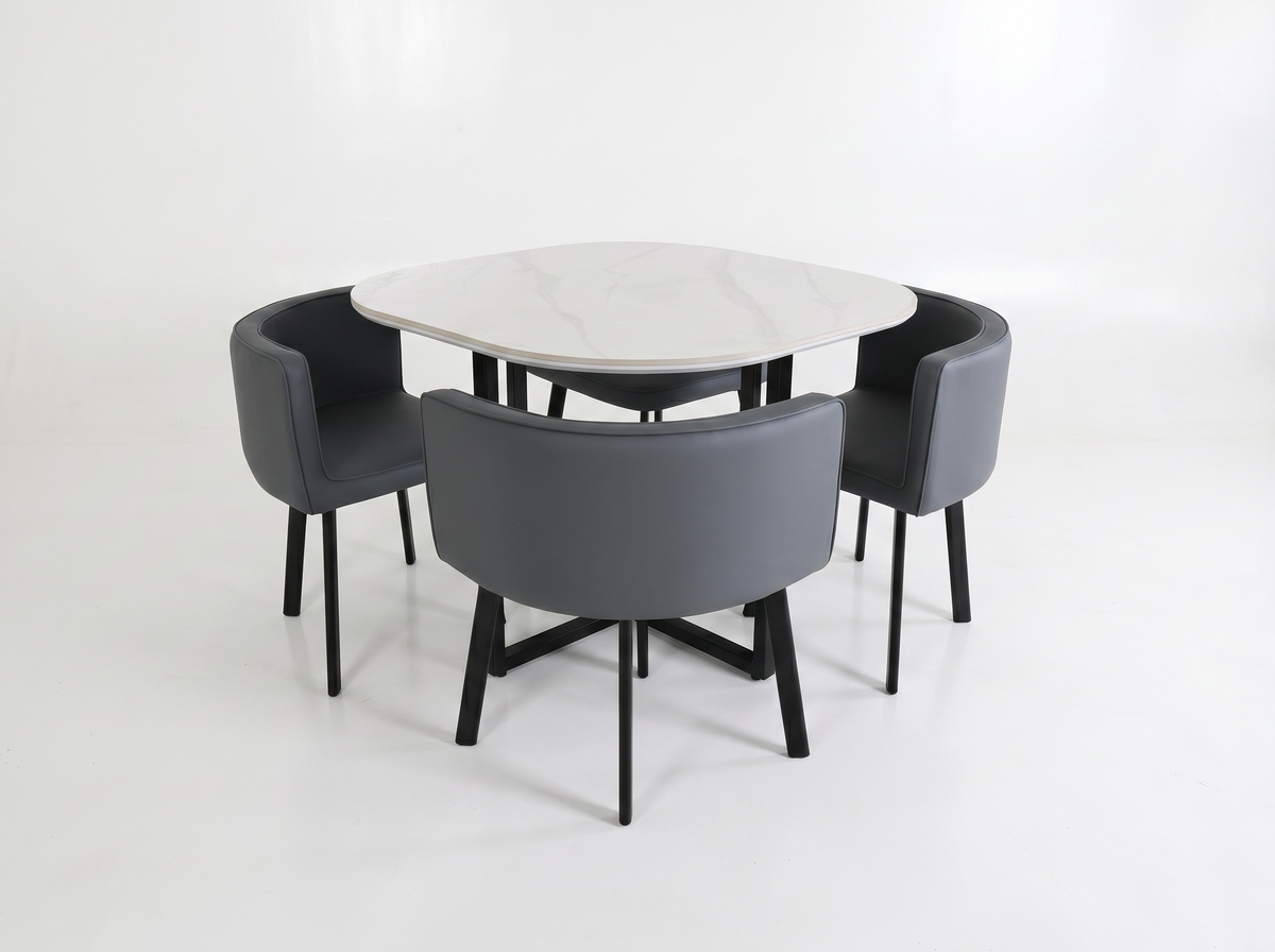 Lavender Oliver Nesting Dining Table set Square