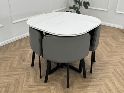 Oliver Nesting Dining Table set Square 2