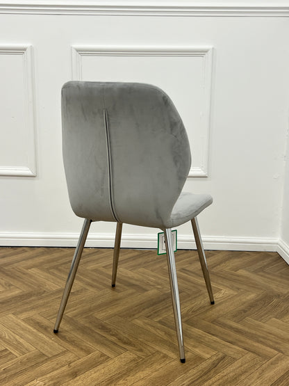 FLORANCE DINING CHAIR-LIGHT GREY