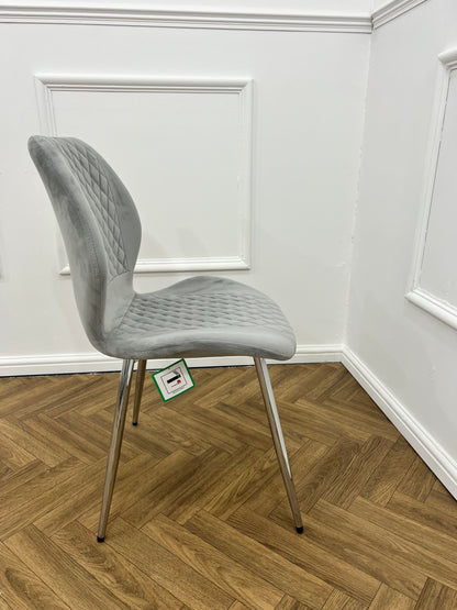 FLORANCE DINING CHAIR-LIGHT GREY