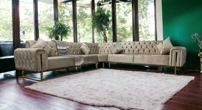 Discover the King Corner Sofa by Q&amp;P Furniture, featuring soft velvet upholstery, a spacious corner design, and ultimate comfort. Perfect for any modern living room. Shop Modern Corner Sofa for Living Room now!