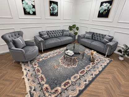 Gray King Sofa Set