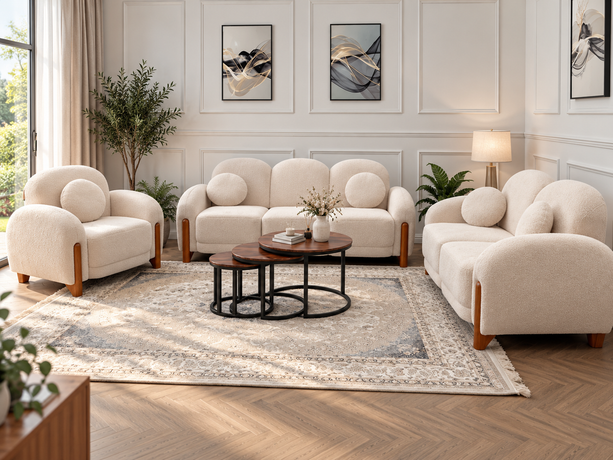 Daffodil Sofa Set – Modern 3+2+1 Living Room Sofa Collection