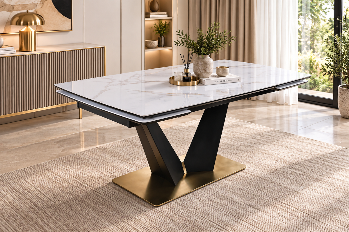 Lumia Extendable Dining Table | Sintered Stone Dining Table