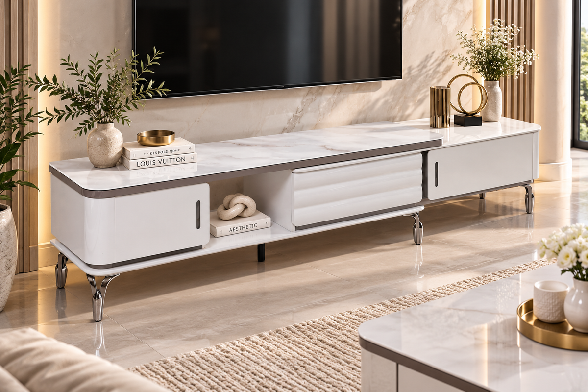 Roma Extendable TV Unit &amp; Coffee Table Set