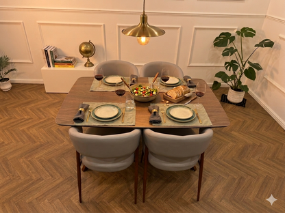 Zino Dining Set-Light Grey