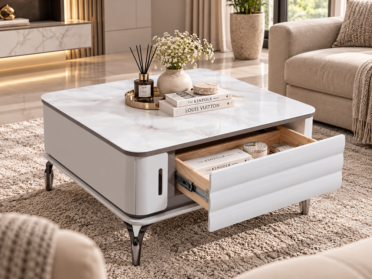 Roma Extendable TV Unit &amp; Coffee Table Set
