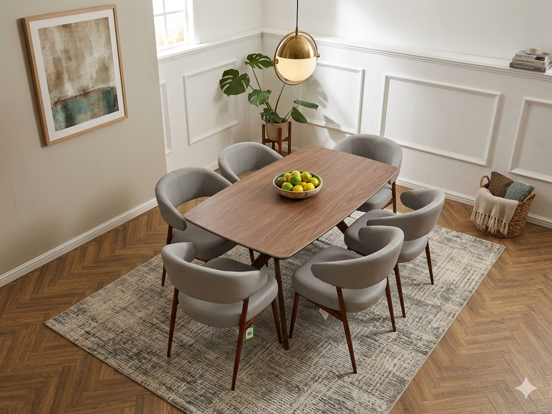 Zino Dining Set-Light Grey