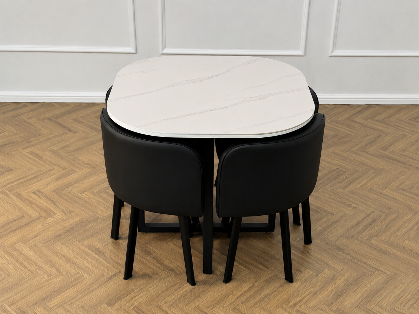 Oliver Nesting Dining Table set Square 1