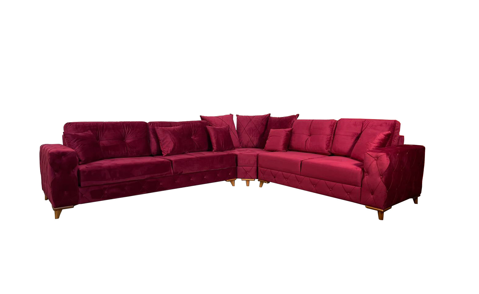 Lovely Corner Sofa- Velvet Corner Sofa Bed With Storage