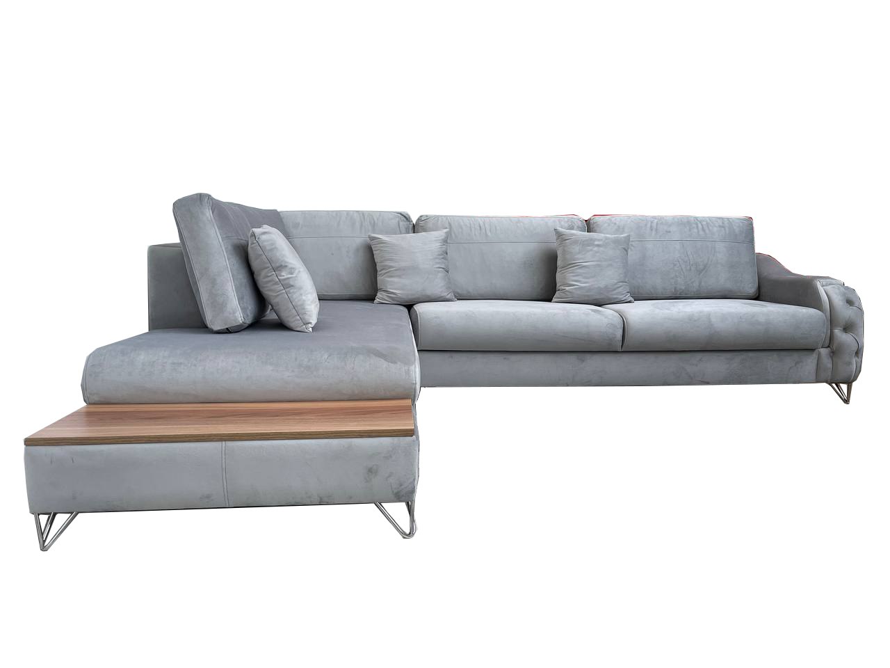 Victoria Corner Sofa Bed with Storage - Velvet