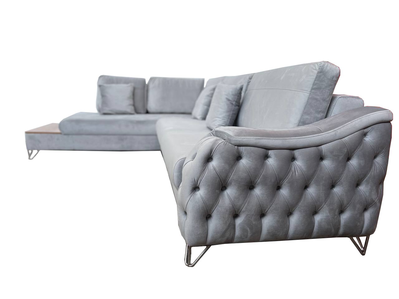 Victoria Corner Sofa Bed with Storage - Velvet