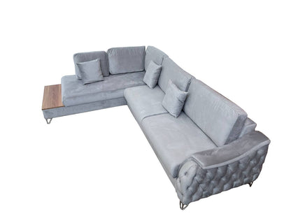 Victoria Corner Sofa Bed with Storage - Velvet