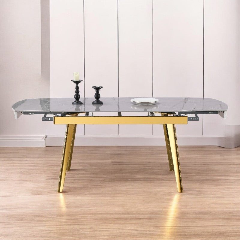 Enhance your dining experience with the Q&amp;P Furniture Grey Queen Dining Set. Spacious, stylish, and durable, this set is perfect for family dining and entertaining guests.