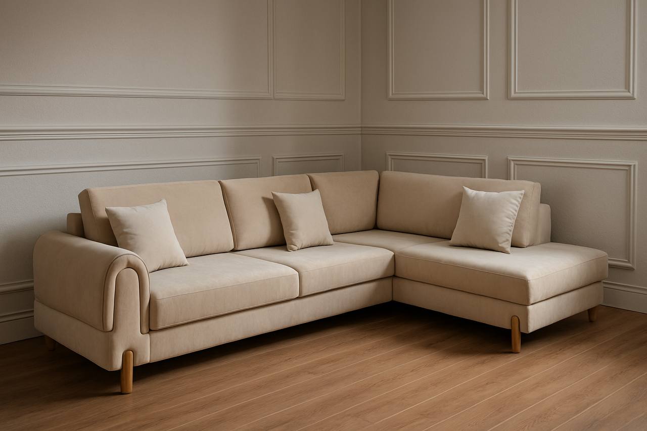 Lavender Corner Sofa bed storage