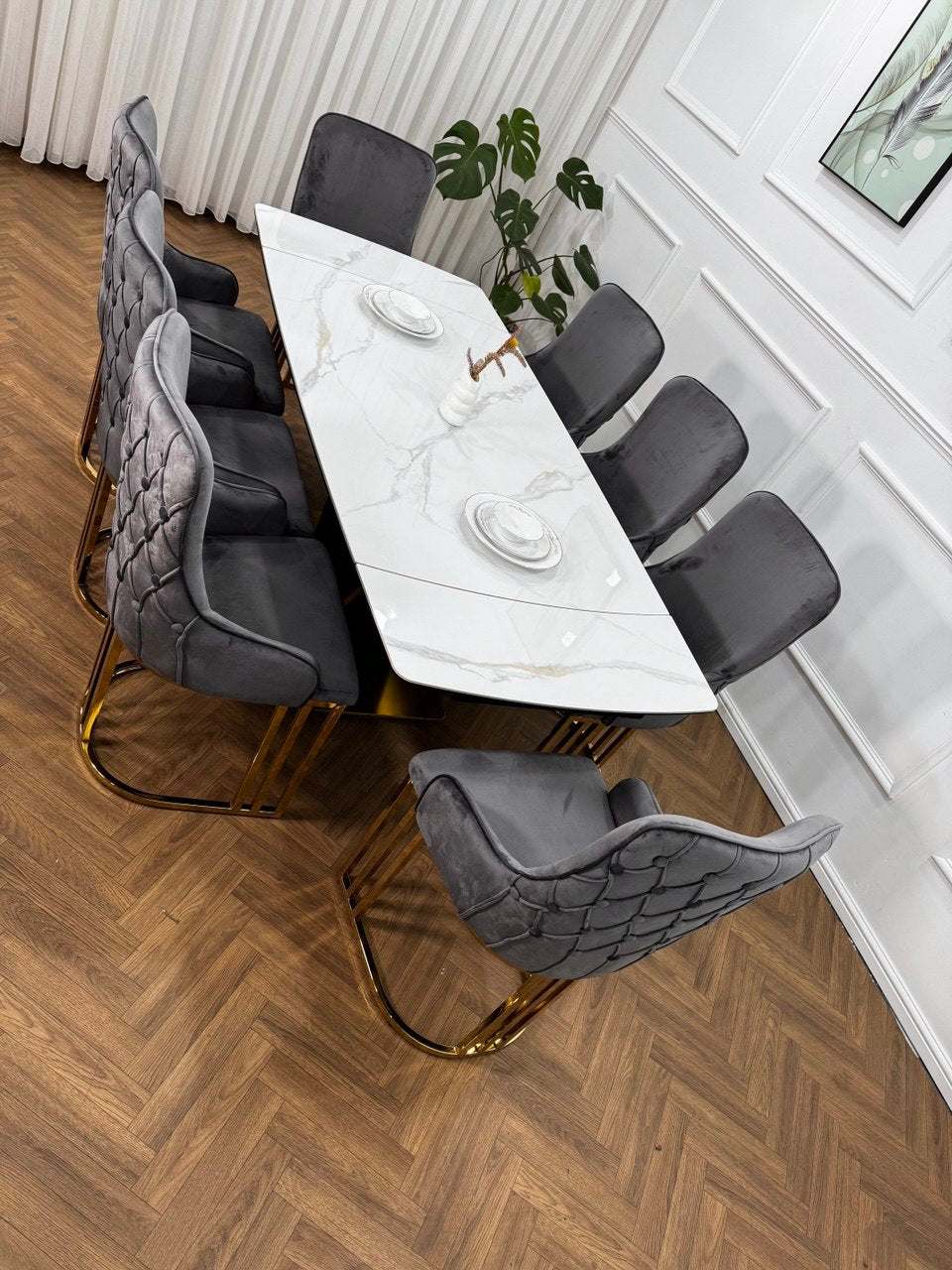 Lumia Extendable Dining Table Set