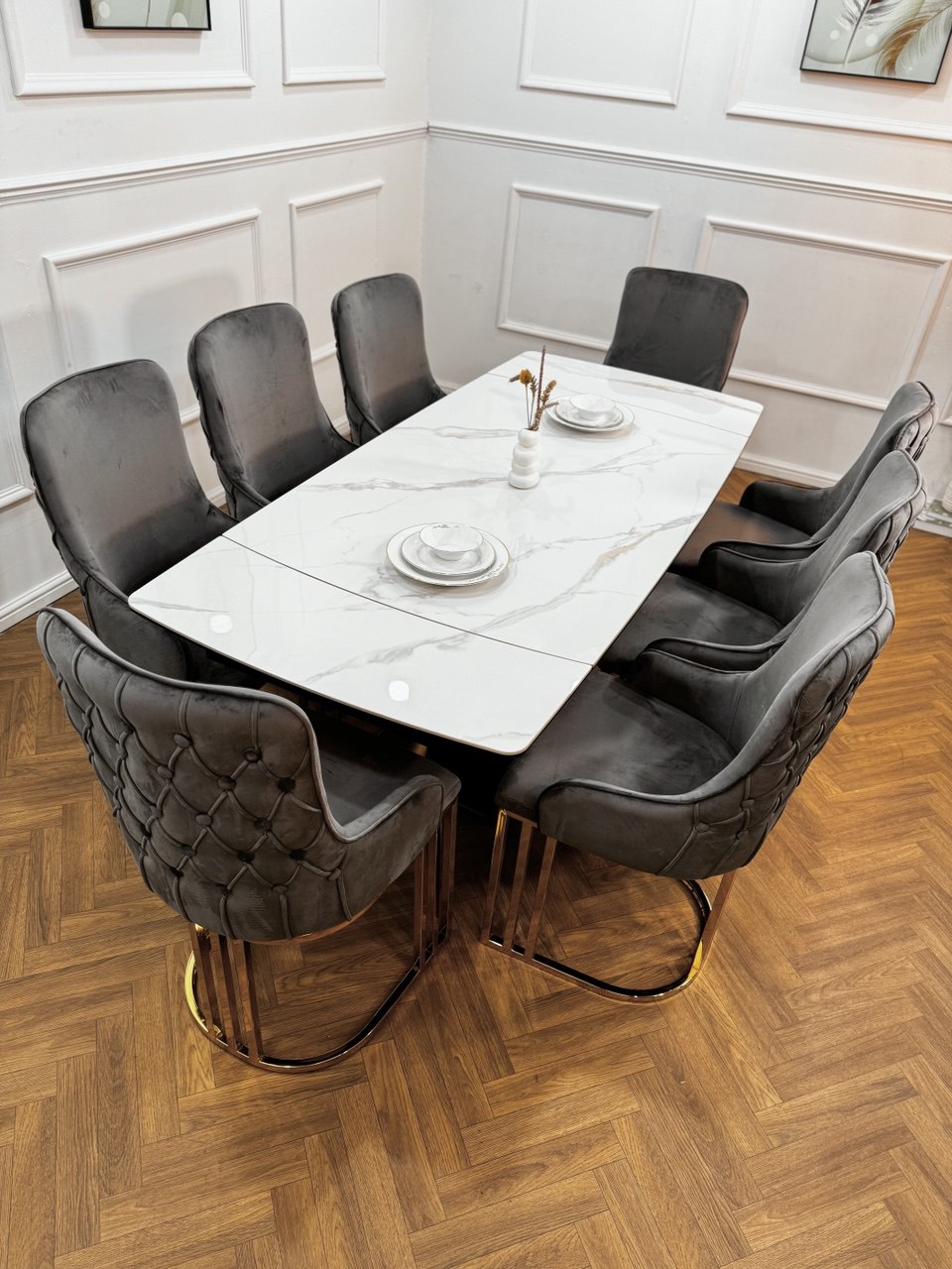 Lumia Extendable Dining Table Set