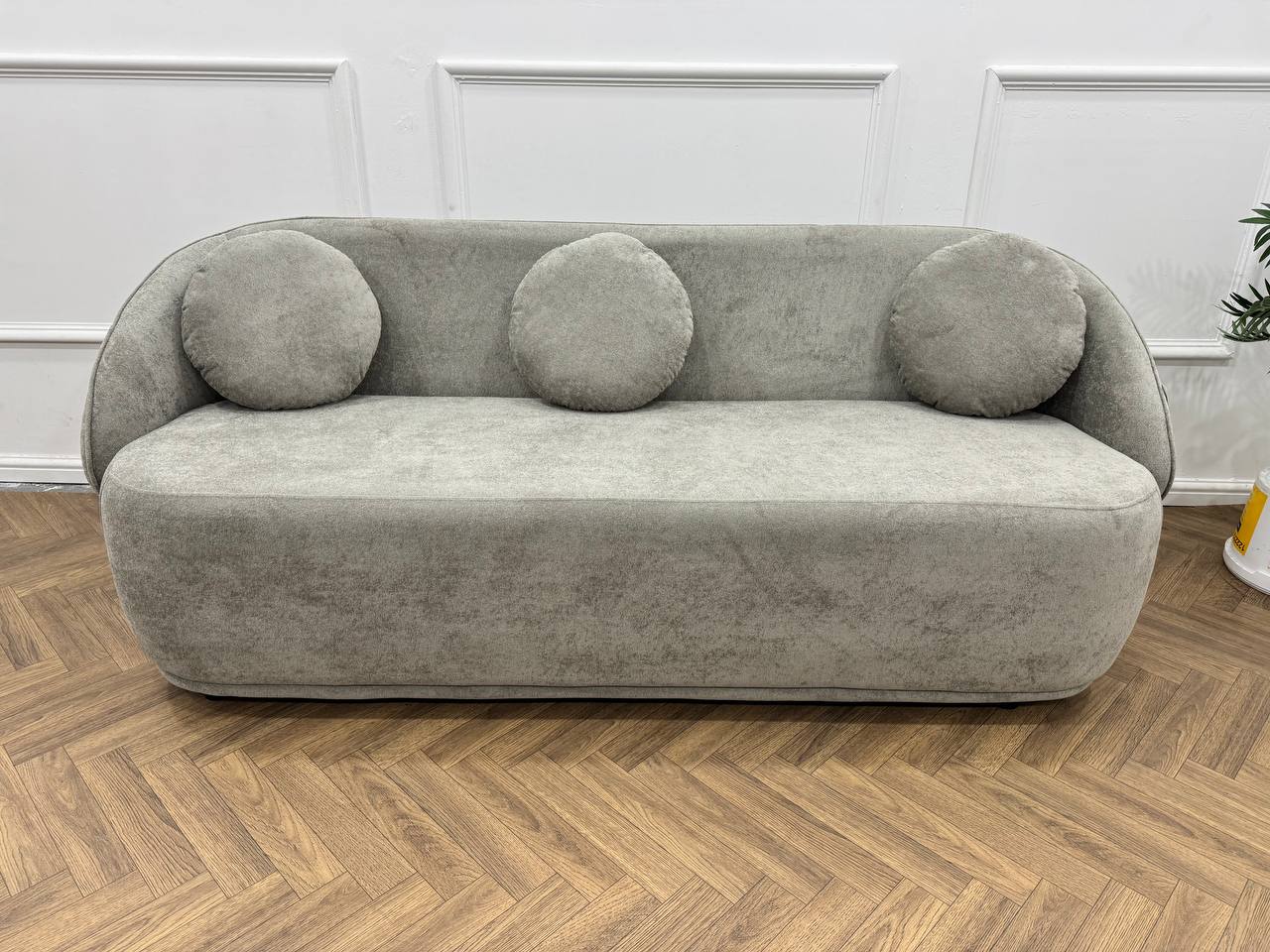 Q &amp; P Furniture Luna sofa set with modern design, featuring plush cushions and a sleek fabric finish for stylish living room decor.